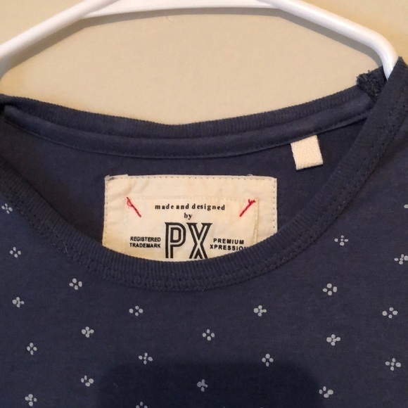 PX tshirt. S sleeves, pullover, denim blue. Small - Picture 2 of 6